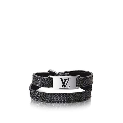 bracelet louis vuitton homme argent|louis vuitton damier bracelet.